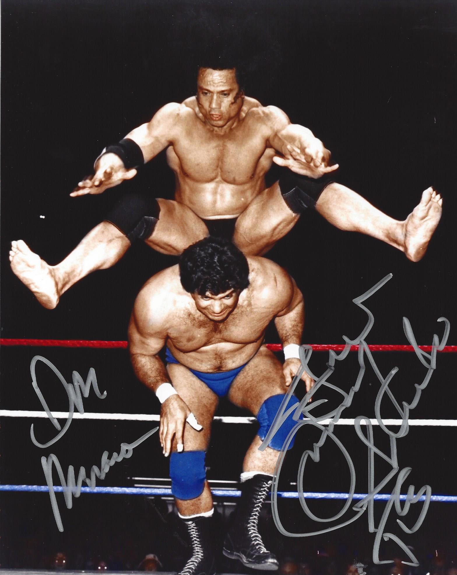 Superfly Jimmy Snuka Signed Autographed 8x10 Photo w/COA WWE WWF TNA 