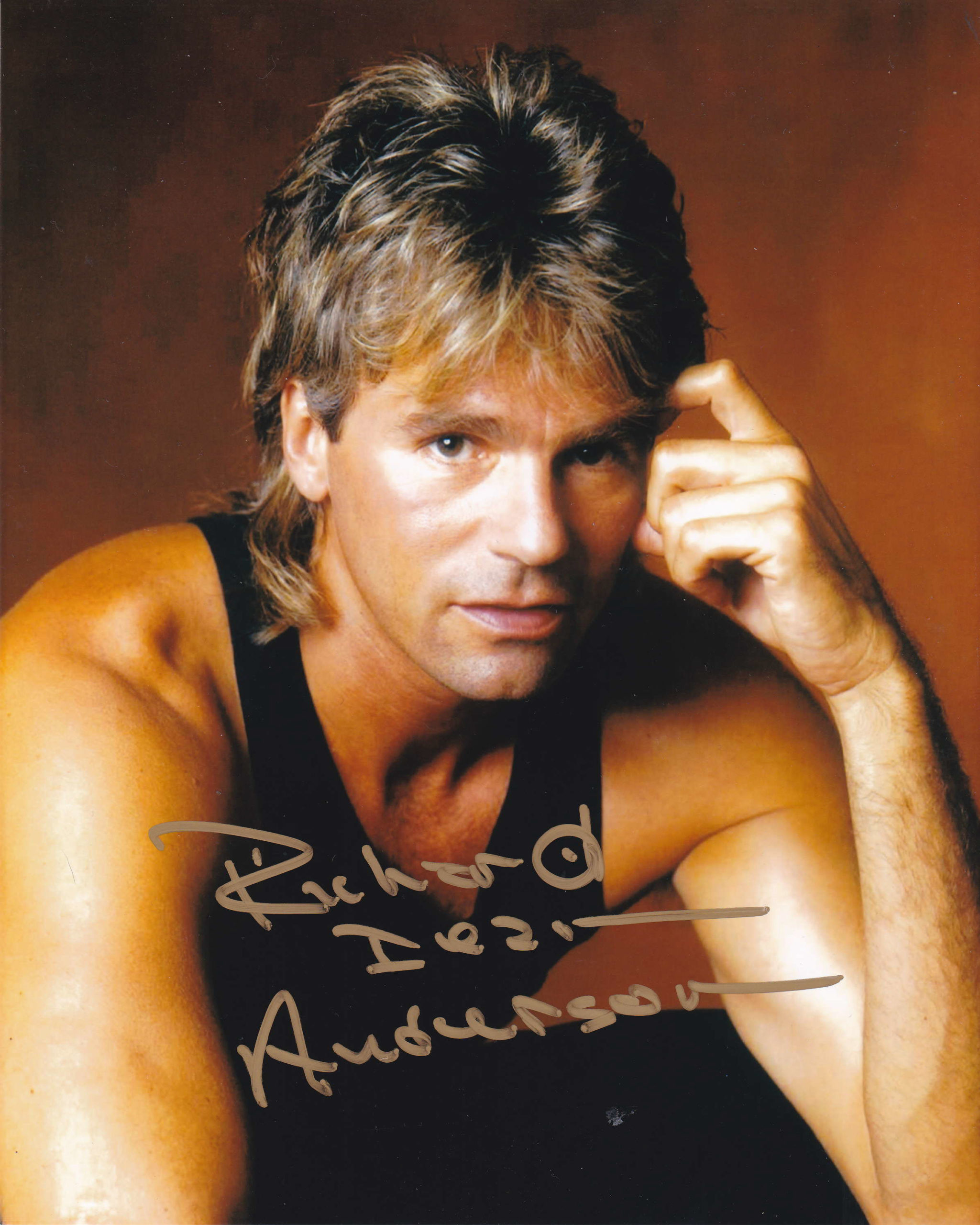 Targa Autografata Richard Dean Anderson MacGyver - 15x30 Cm, In Alluminio, Decorativa - Foto 4