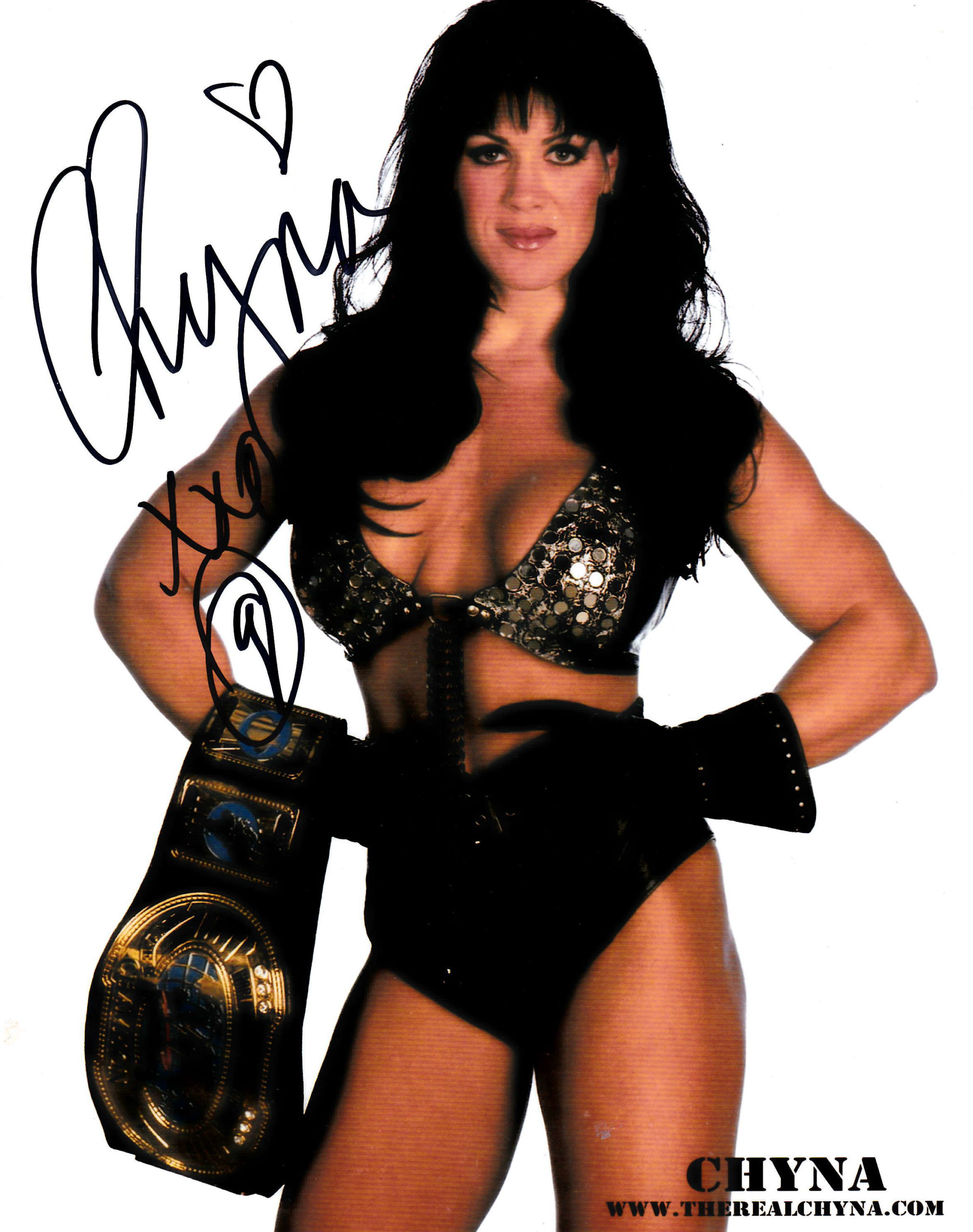 CHYNA signed 8x10 wwe promo - Fanboy Expo Store