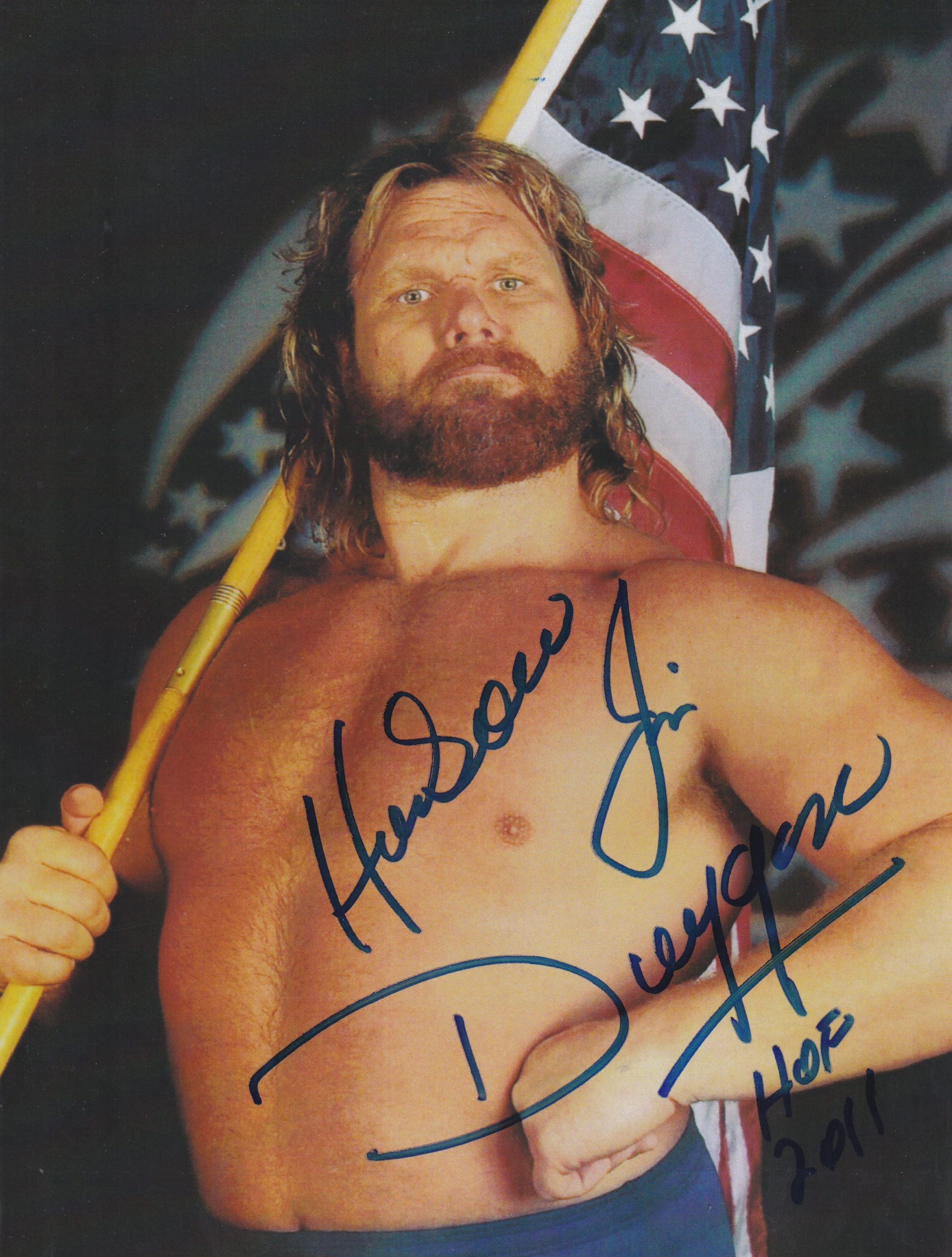 Hacksaw Jim Duggan signed photo - Fanboy Expo Store