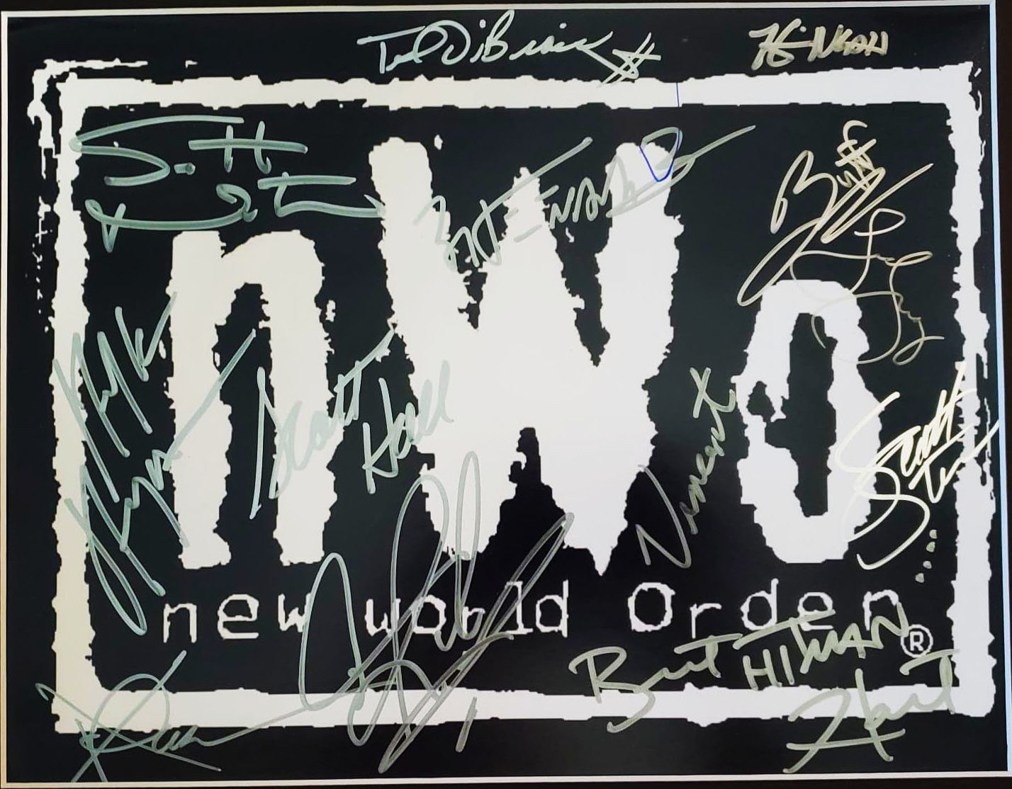 NWO Wrestling Legends signed 11x14 logo photo signed by 13 - Fanboy ...
