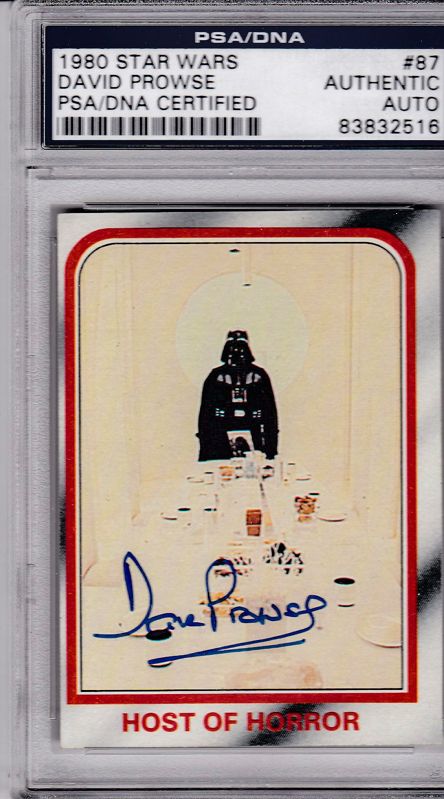 Dave Prowse Darth Vader Signed trading card - Fanboy Expo Store