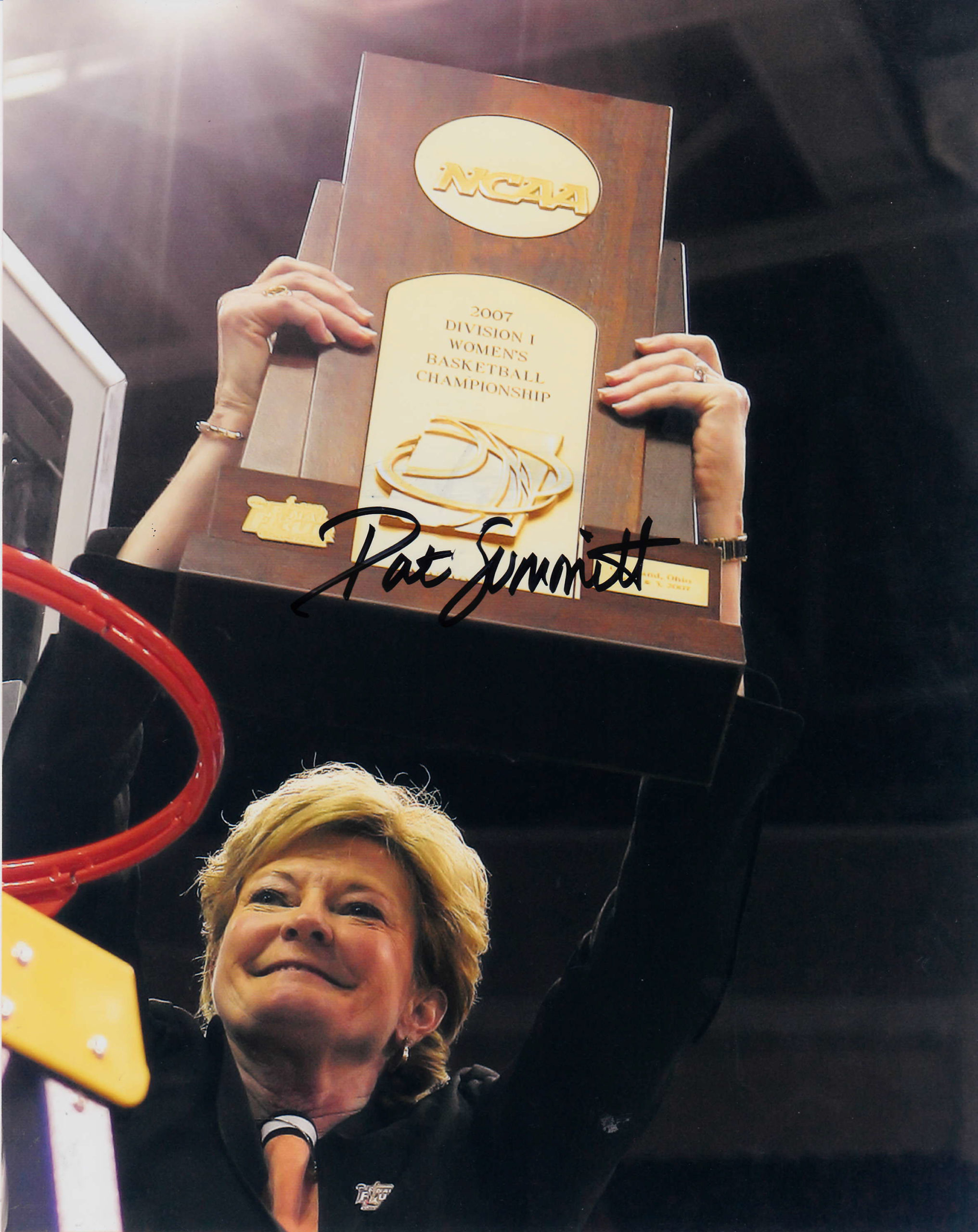 Pat Summitt Tennessee Volunteers Signed 8x10 Photo - Fanboy Expo Store