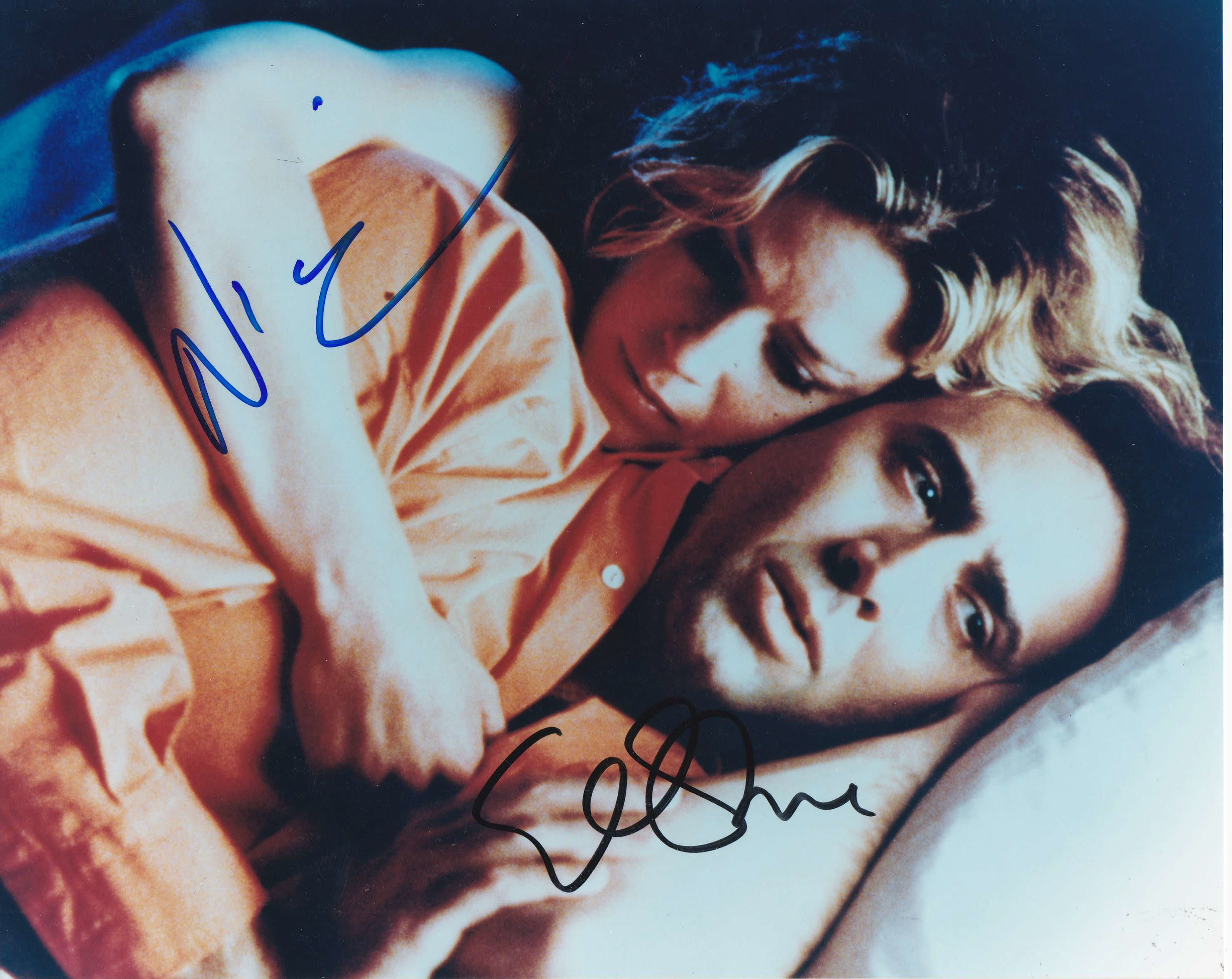 Nicolas Cage and Elisabeth Shue Leaving Las Vegas signed 8x10