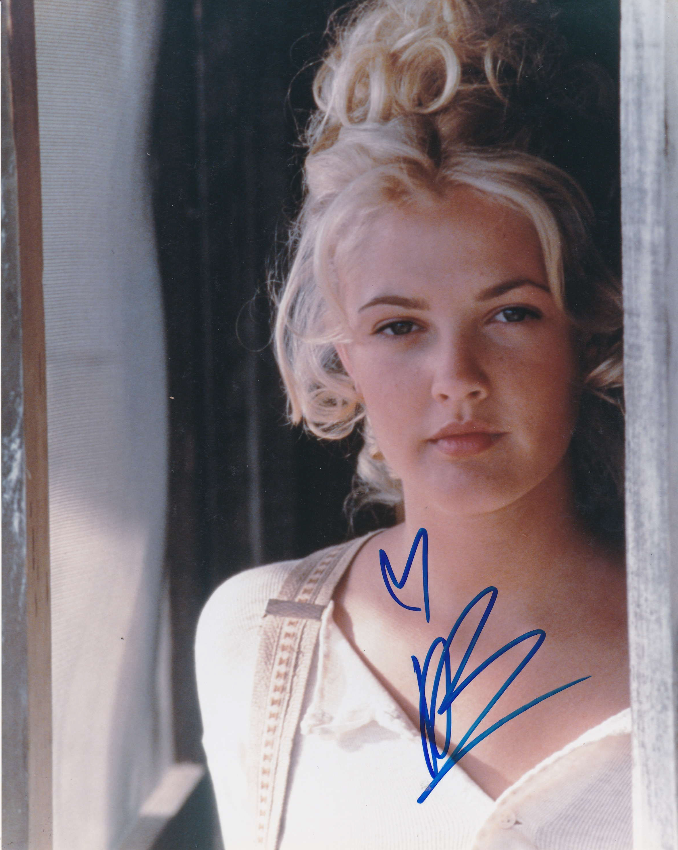 DREW BARRYMORE 8x10 Photo Hand Signed Autograph COA Beautiful Blonde  Photograph