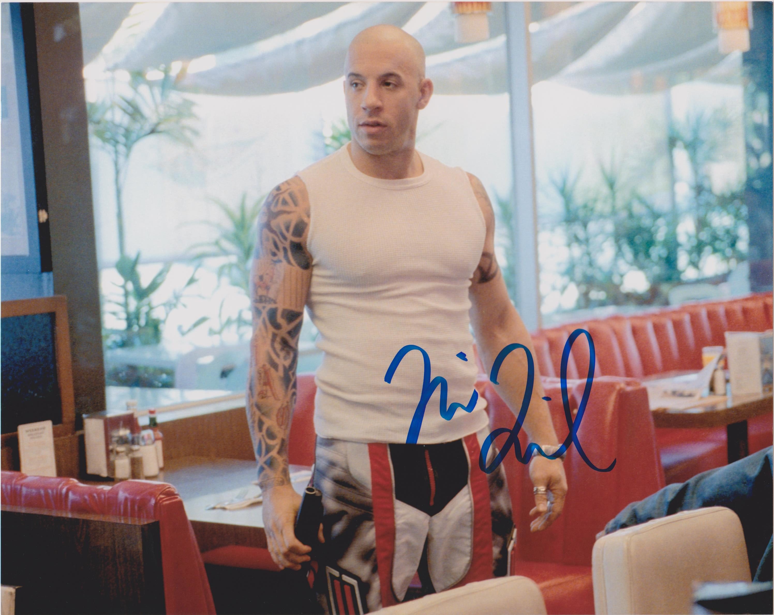 Vin Diesel XXX signed 8x10 photo