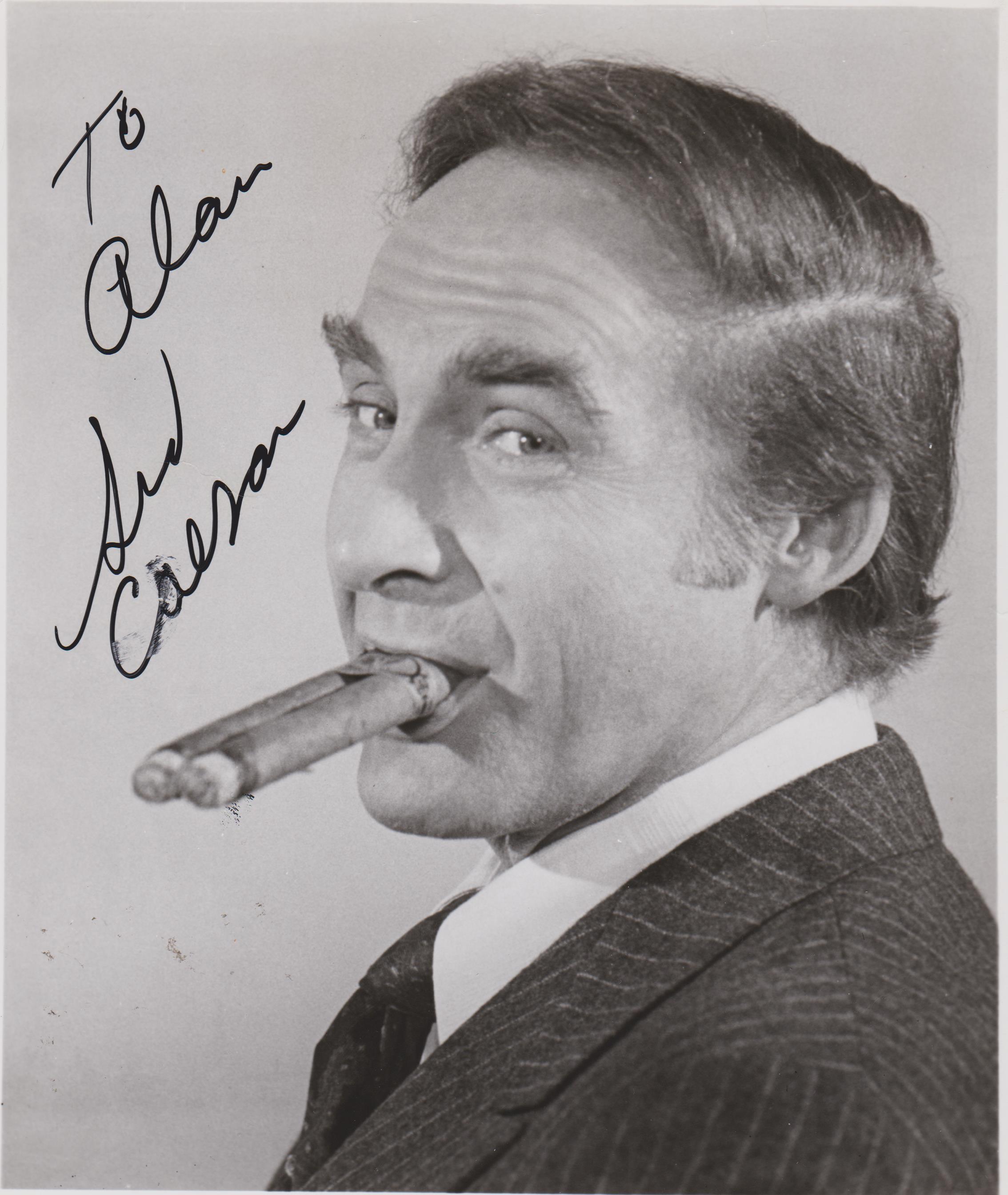Sid Caesar Silent Movie signed promo photo