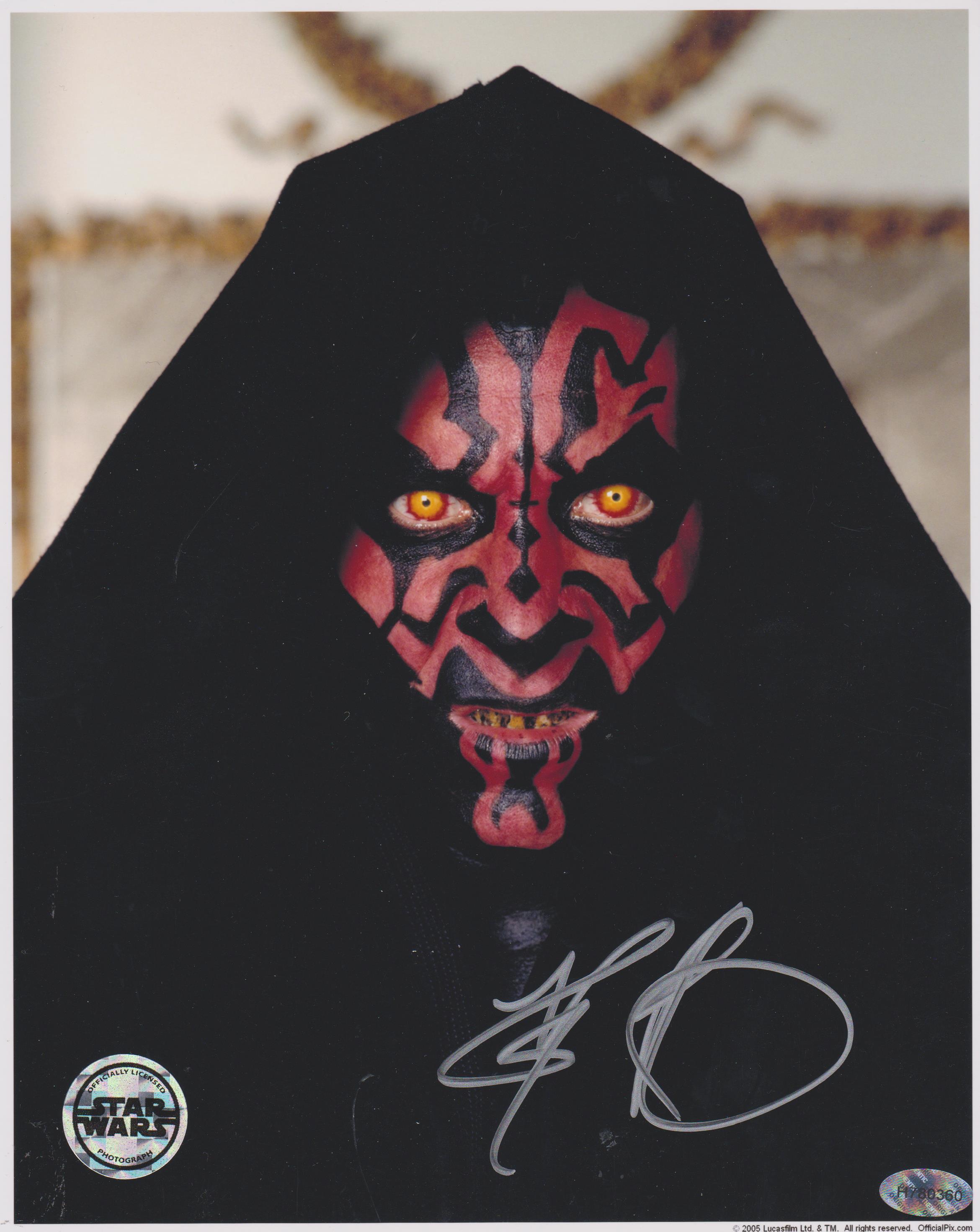 STAR WARS　ダースモール　Ray Park氏直筆サイン スターウォーズ Image-17-8.jpg