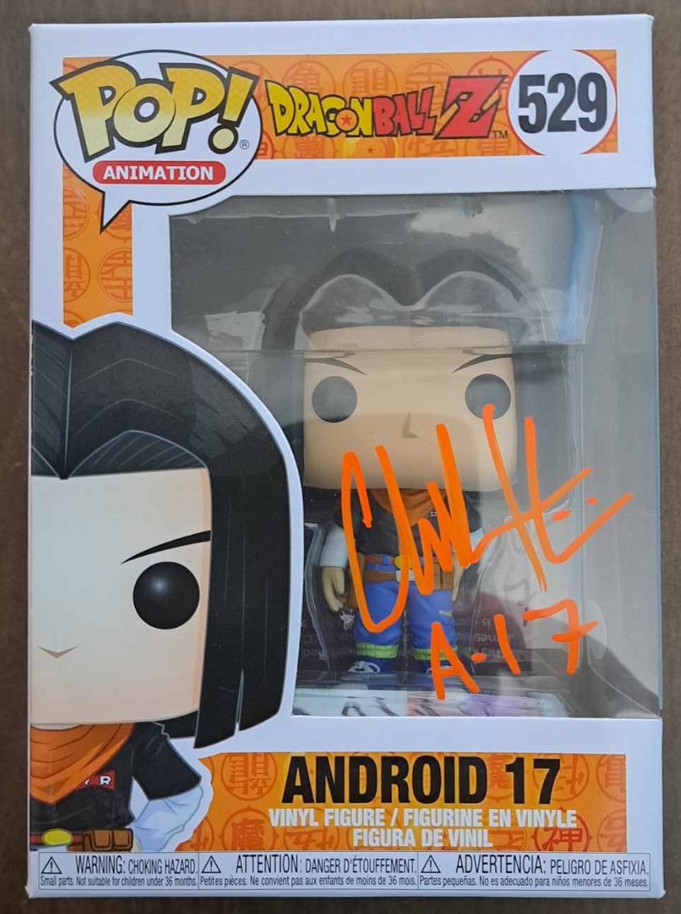 Chuck Huber Dragonball Z signed Android 17 Funko - Fanboy