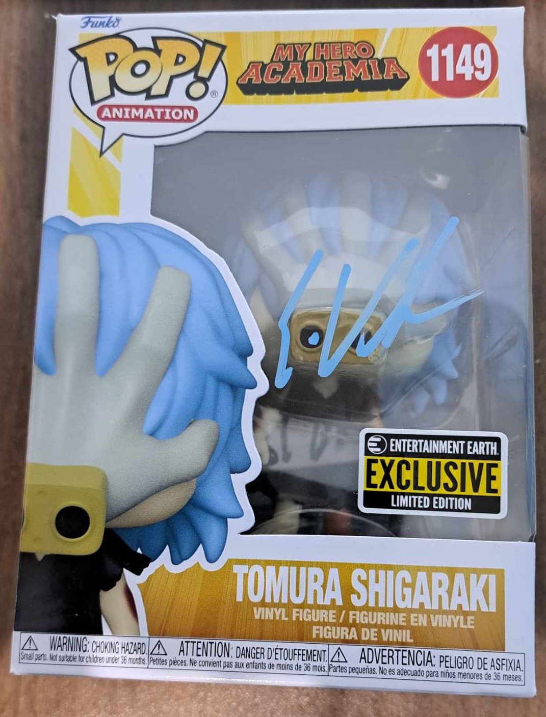 Eric Vale signed My Hero Academia Tomura Shigaraki Funko - Fanboy Expo ...