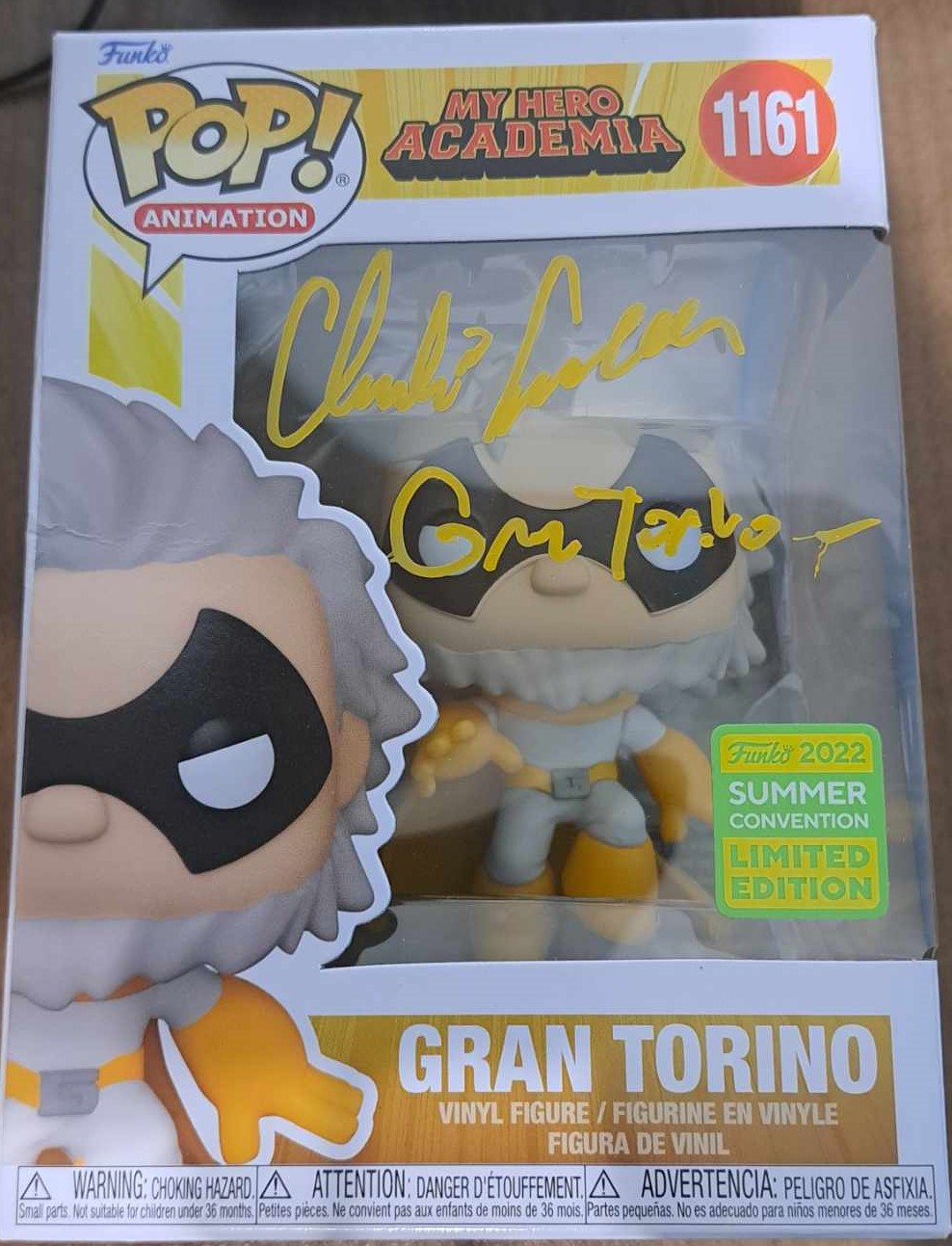 Funko Pop! My Hero Academia Gran Torino newest signed by Charles Campbell