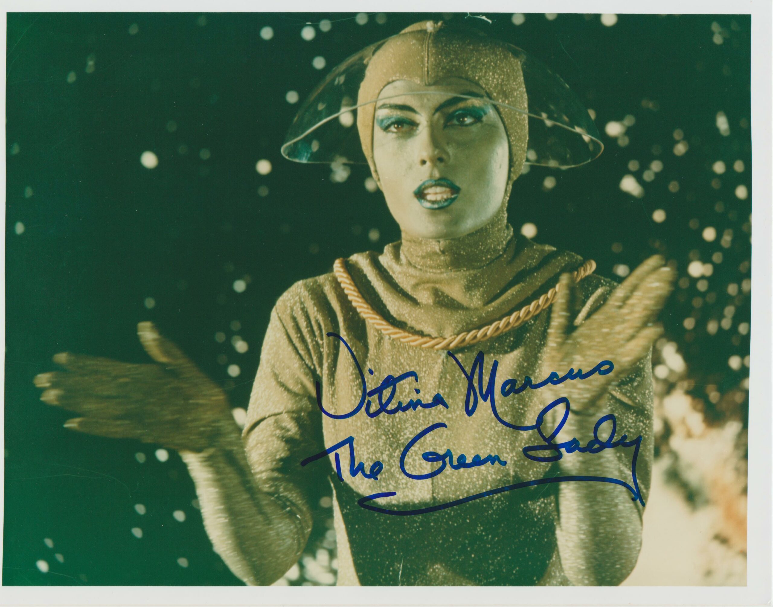 Vitina Marcus The Green Lady from Lost In Space signed 8x10 photo