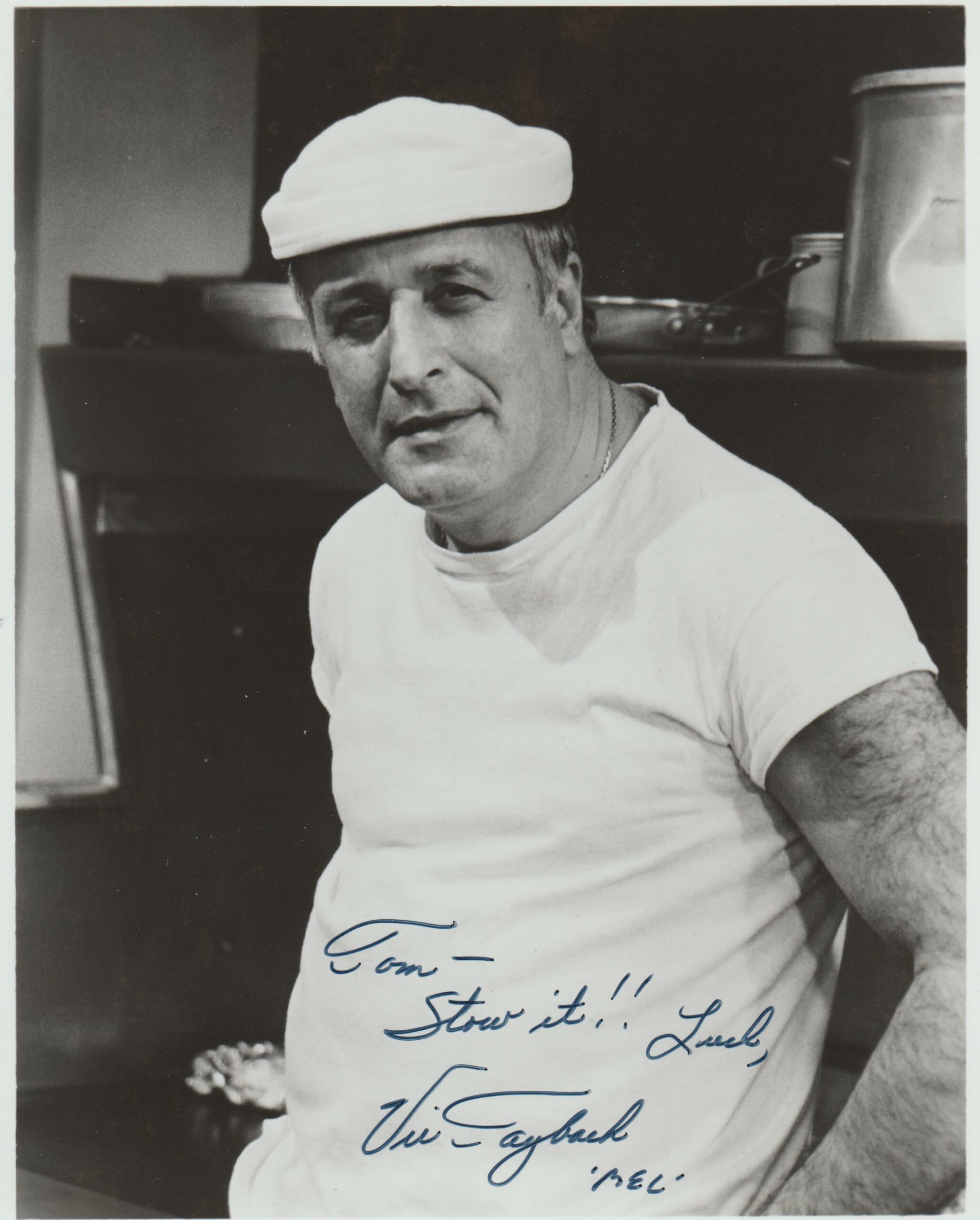 Vic Tayback Alice signed 8x10 photo Fanboy Expo Store
